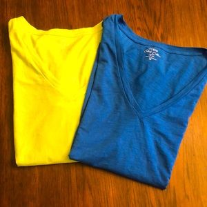 JCrew Slub Cotton VNecks